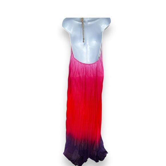 Sunset Ombre Halter Maxi Dress by Rebdolls 1X - Picture 4 of 9